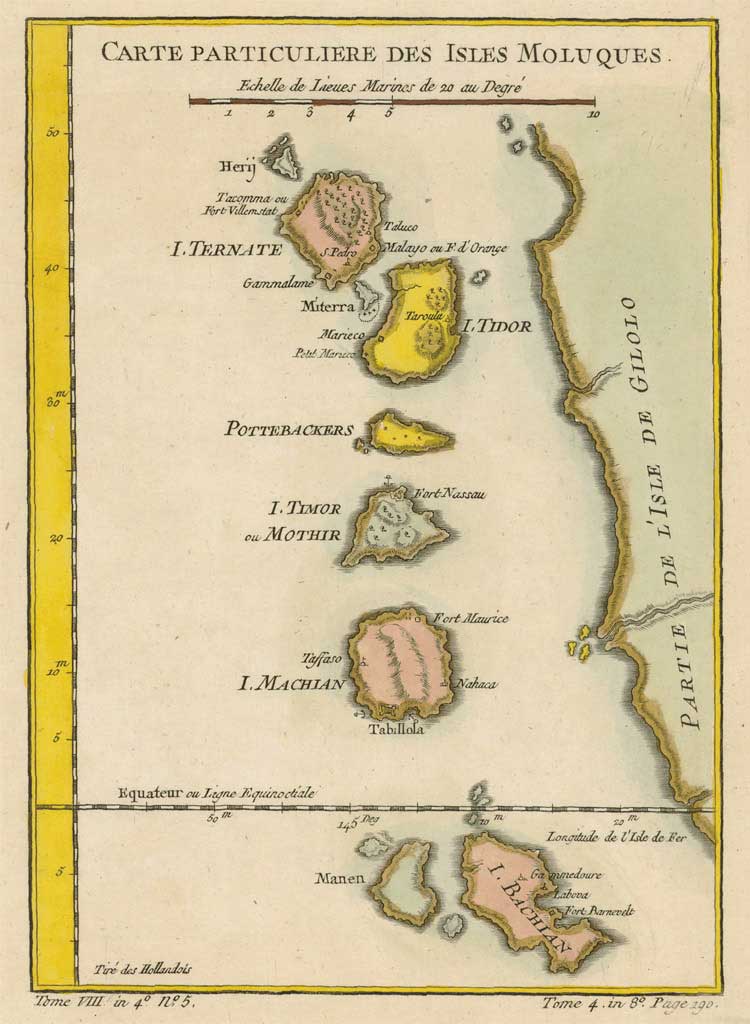 Map of the Maluku Islands