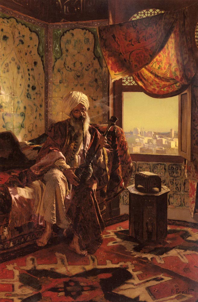 Rudolf Ernst - Smoking the Hookah